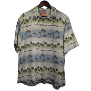 Tommy Bahama Hawaiian/Aloha shirt 100% Silk Rare Abstract Design Size L